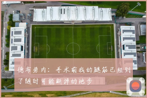 德布劳内：手术前我的腿筋已经到了随时可能断掉的地步